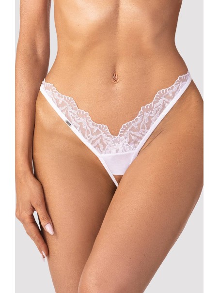 Obsessive Mutandine aperte Arrowel in pizzo bianco