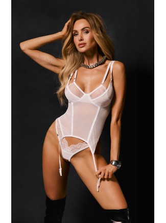 Obsessive Mutandine aperte Arrowel in pizzo bianco 2