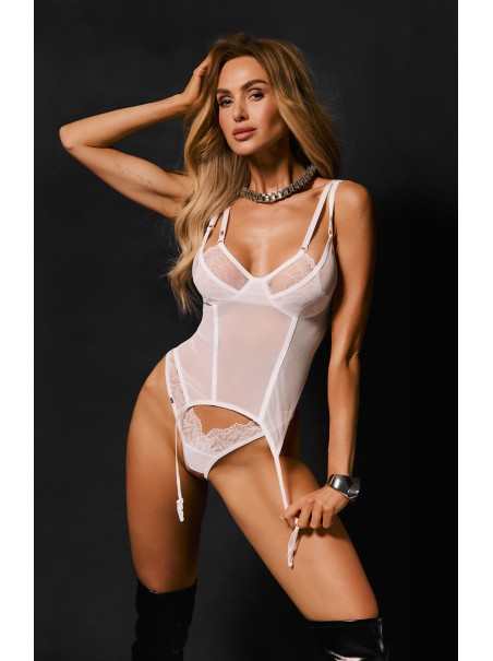 Obsessive Mutandine aperte Arrowel in pizzo bianco