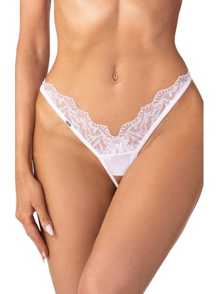 Obsessive Mutandine aperte Arrowel in pizzo bianco