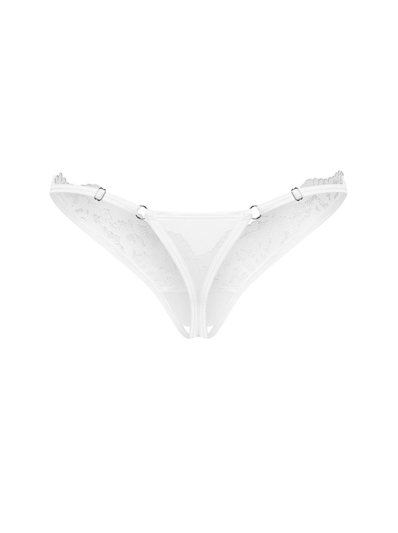 Obsessive Mutandine aperte Arrowel in pizzo bianco