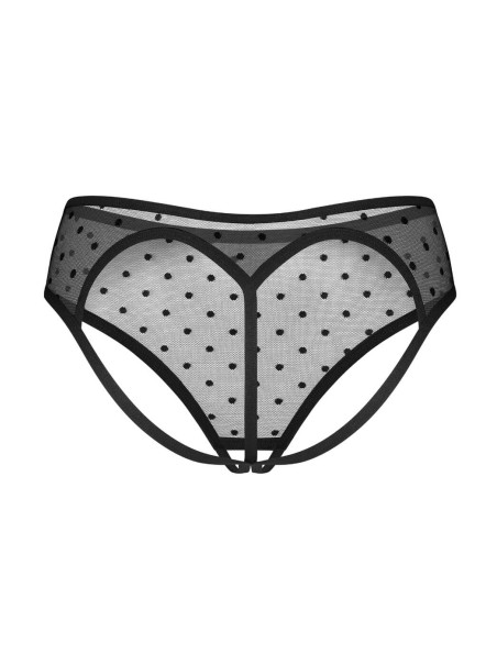 Obsessive Mutandine con apertura in tulle a pois Nuites