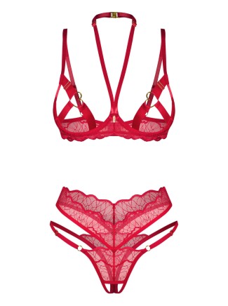 Obsessive Completino intimo rosso aperto Cupide Desir 2