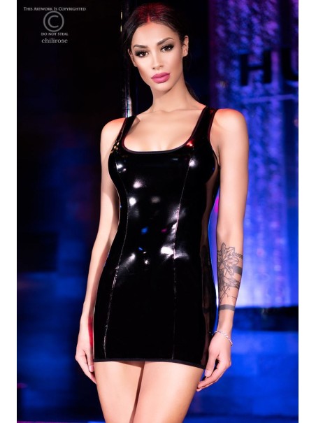 provocante abitino in tessuto lucido con perizoma incluso