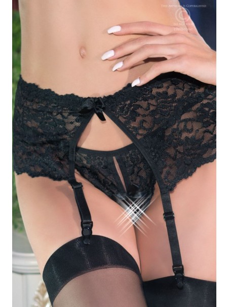 sexy set in pizzo nero con reggiseno e perizoma aperto completo di reggicalze sexy set in pizzo nero con reggiseno e perizoma aperto completo di reggicalze