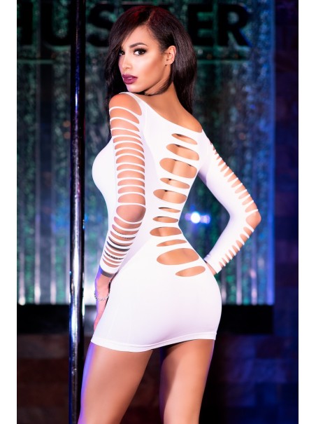 audace abitino bianco con sexy tagli