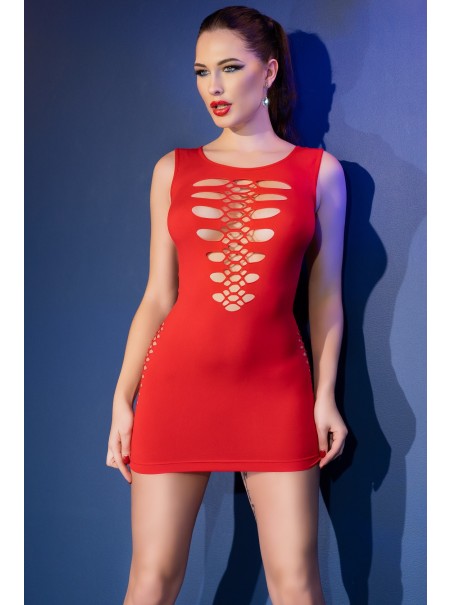 audace abitino rosso con sexy aperture