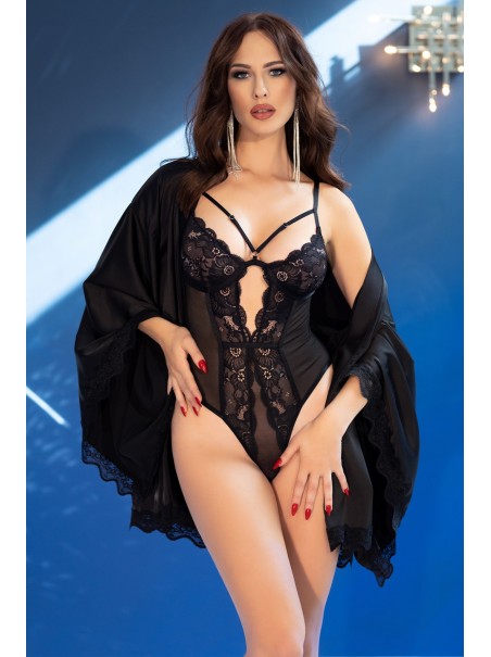 sexy body in tulle e pizzo nero aperto all'inguine sexy body in tulle e pizzo nero aperto all'inguine