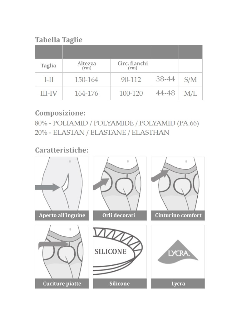 Sexy collant Lolita 30 den aperti in due colori Amour