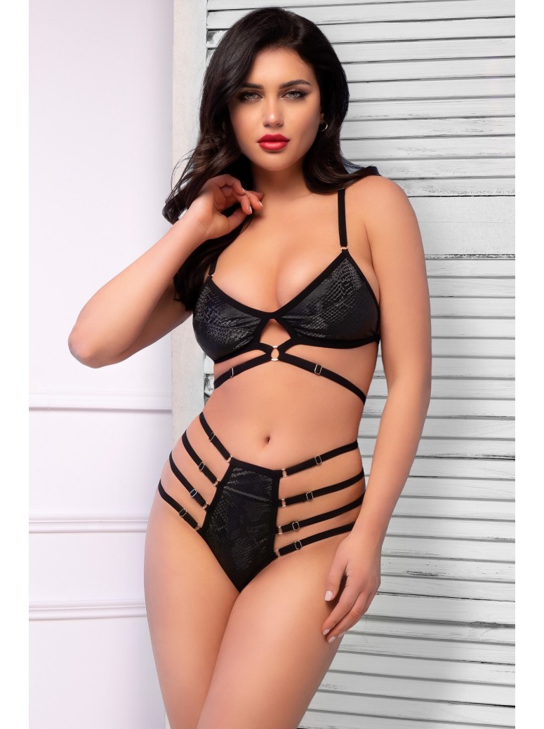 sexy completino due pezzi pitonato