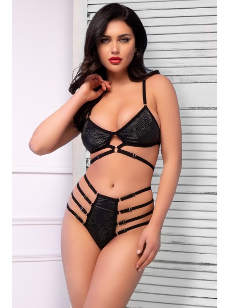 sexy completino due pezzi pitonato