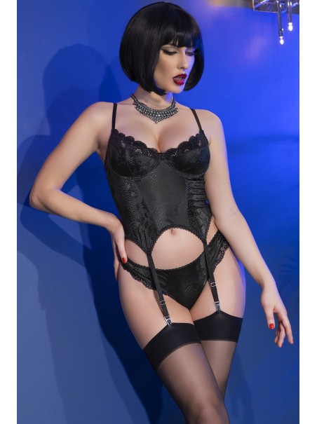 sexy corsetto pitonato con perizoma e calze inclusi sexy corsetto pitonato con perizoma e calze inclusi