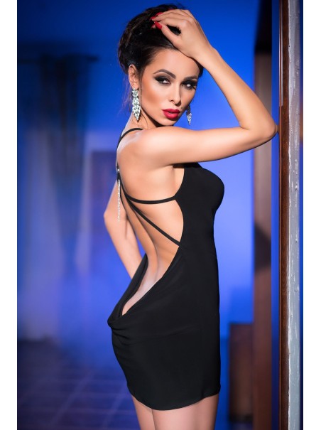 sexy abitino nero con schiena scoperta