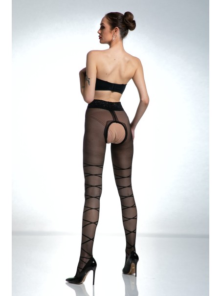 Amour collant 20 denari aperti all'inguine Dominatrice