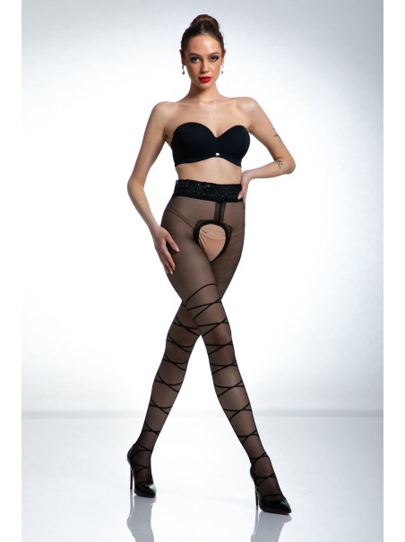 Amour collant 20 denari aperti all'inguine Dominatrice