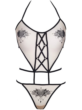 Axami Lingerie sexy body in tulle trasparente 2