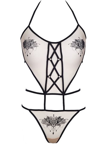 Axami Lingerie sexy body in tulle trasparente Axami Lingerie sexy body in tulle trasparente
