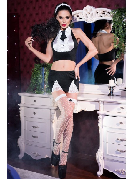 sensuale costume da cameriera completo di accessori