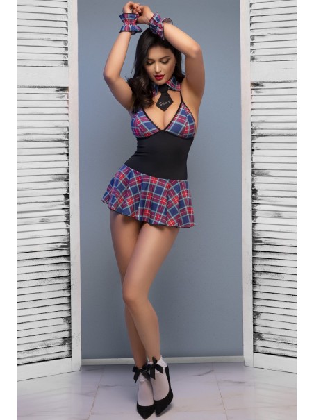 provocante abitino da scolaretta con sexy accessori