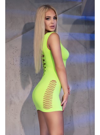 sexy vestitino verde in tessuto stretch 4D 2