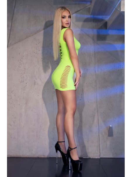 sexy vestitino verde in tessuto stretch 4D sexy vestitino verde in tessuto stretch 4D