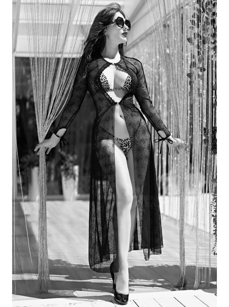 provocante bikini leopardato 3 pezzi con brasiliana e perizoma