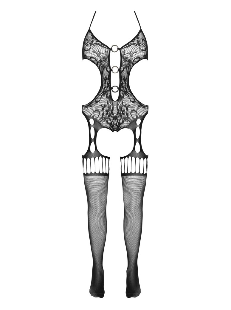 Cottelli sexy bodystocking in morbida rete stretch