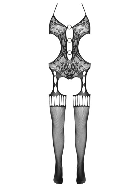 Cottelli sexy bodystocking in morbida rete stretch