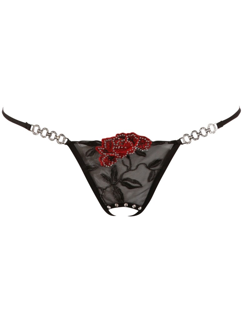 sexy perizoma aperto ricamato con strass Cottelli Lingerie