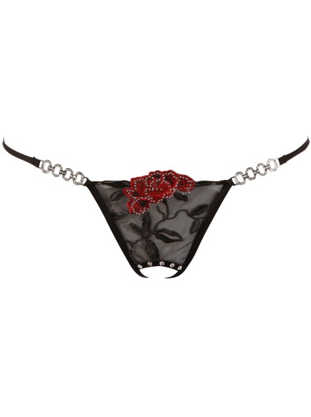 sexy perizoma aperto ricamato con strass Cottelli Lingerie