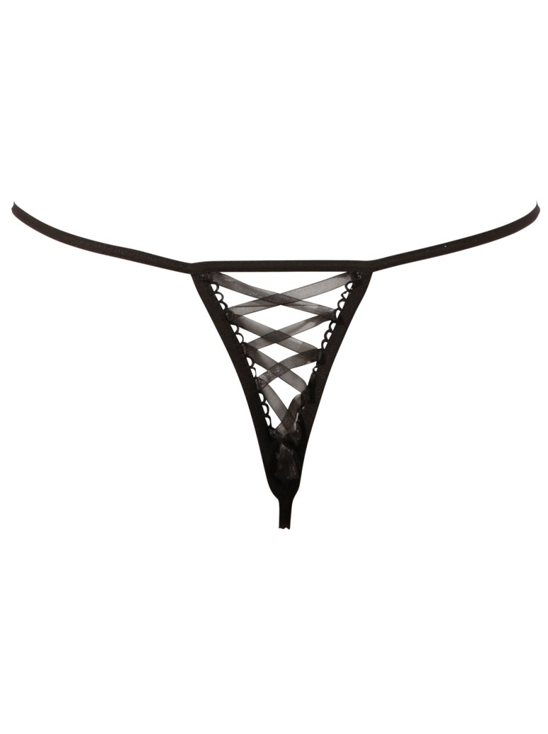 sexy perizoma aperto ricamato con strass Cottelli Lingerie