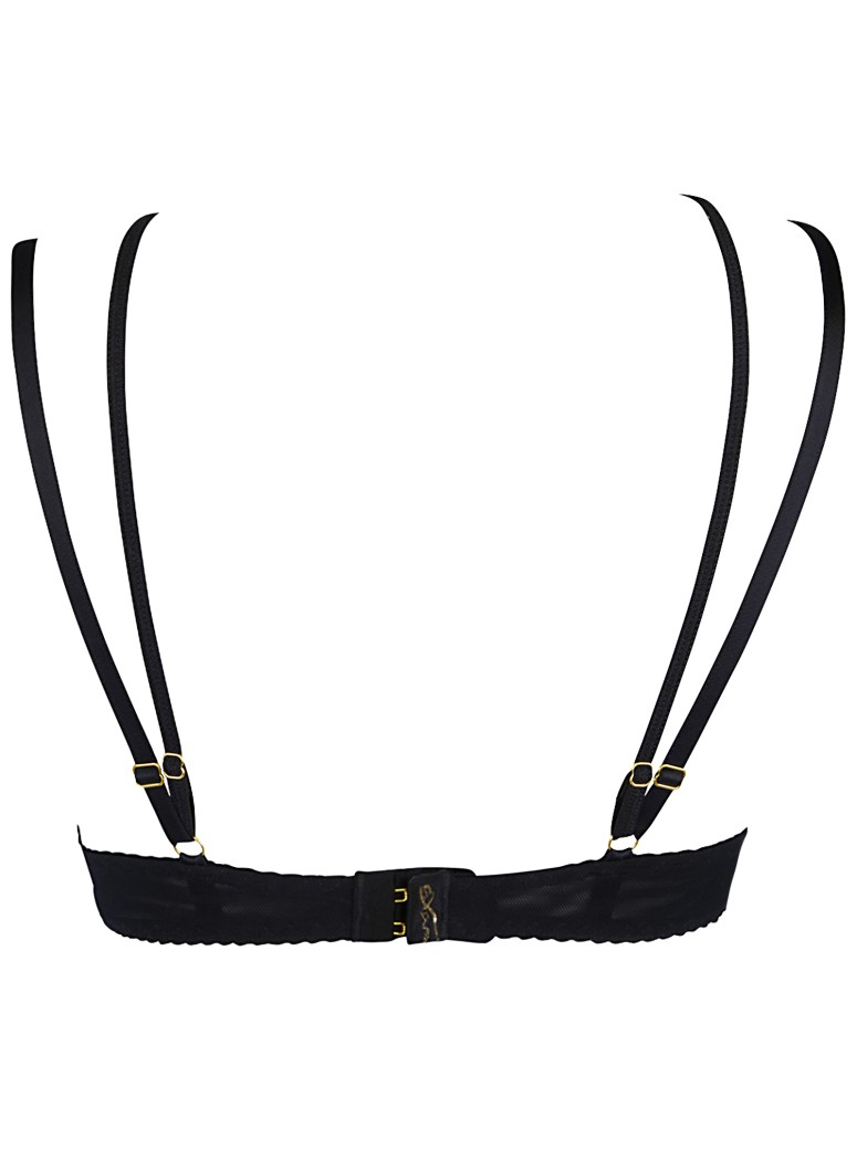 Axami Lingerie reggiseno peek-a-boo con incroci