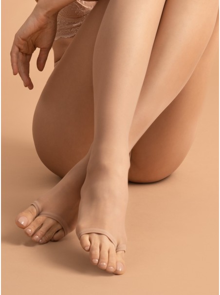 collant 15 den con punta aperta Fiore