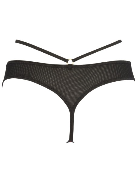 Axami Lingerie perizoma regolabile nero rosso