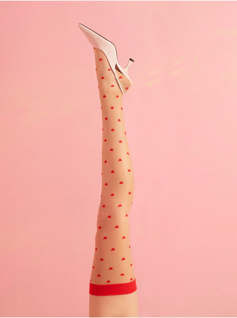 Fiore sexy calze per reggicalze 15 den Love Booster