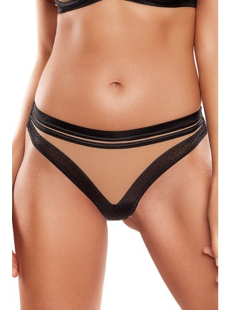 Axami Lingerie sexy brasiliana beige e nero