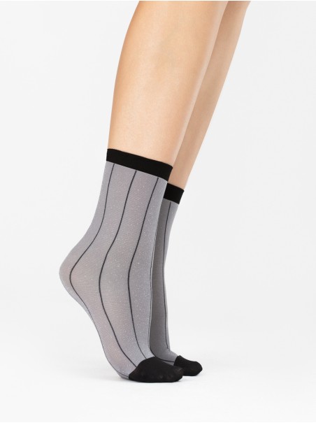 Fiore calzini 40 den a righe Trinket