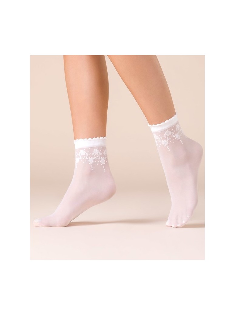 Gabriella calze calzini moda con dettaglio floreale modello Bloom