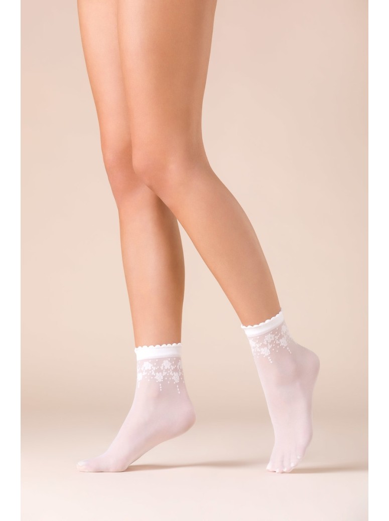 Gabriella calze calzini moda con dettaglio floreale modello Bloom