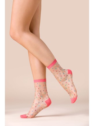 Gabriella calze calzini moda pois colorati modello Gigi