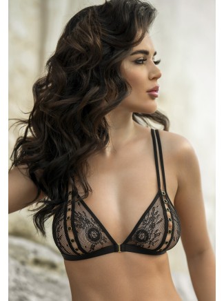 Axami Lingerie bralette in pizzo nero