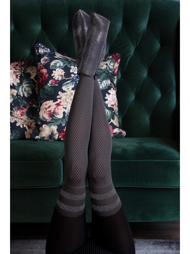 Gabriella calze sexy collant effetto parigina con lurex Kate