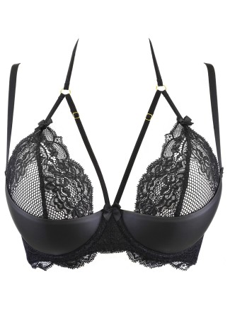 Axami Lingerie sexy reggiseno soft in pizzo nero 2