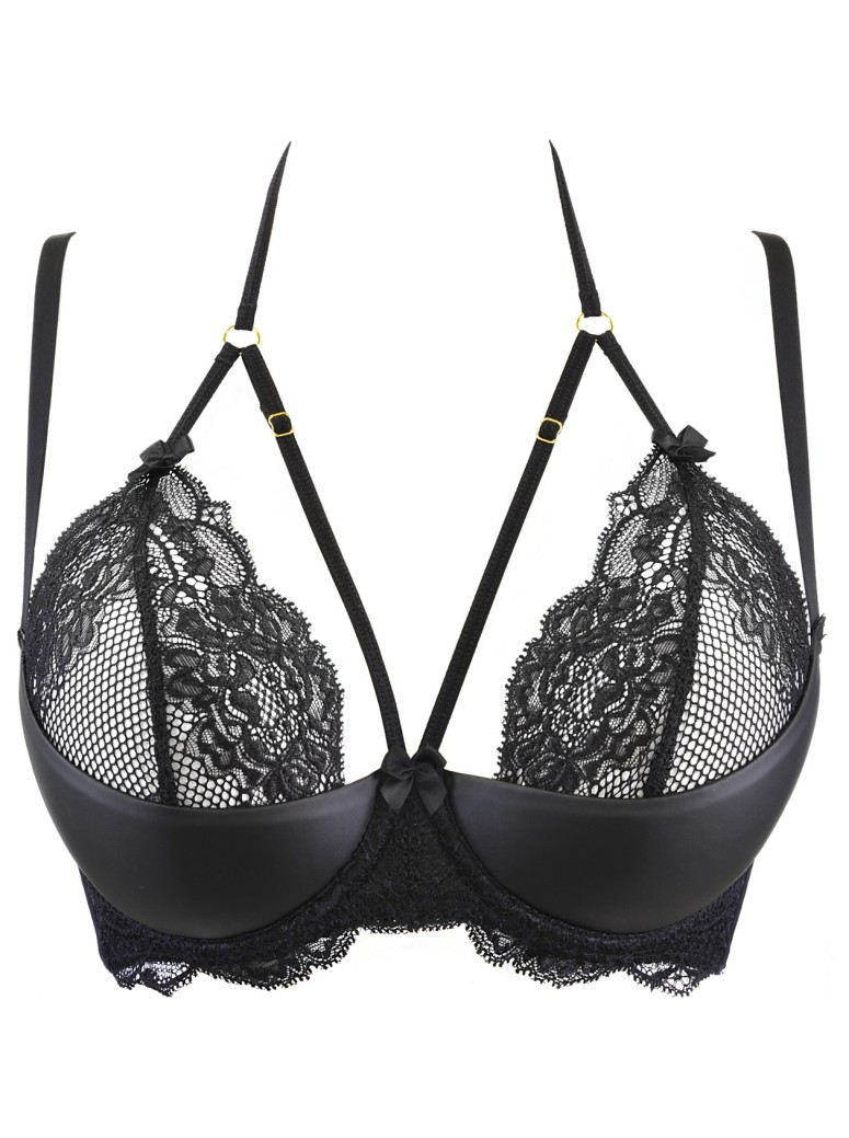 Axami Lingerie sexy reggiseno soft in pizzo nero
