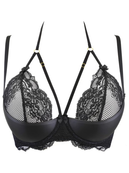 Axami Lingerie sexy reggiseno soft in pizzo nero