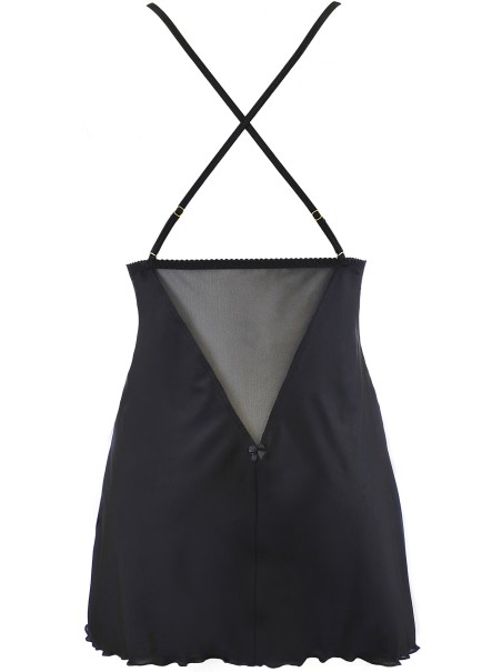 Axami Lingerie elegante chemise con decorazioni oro