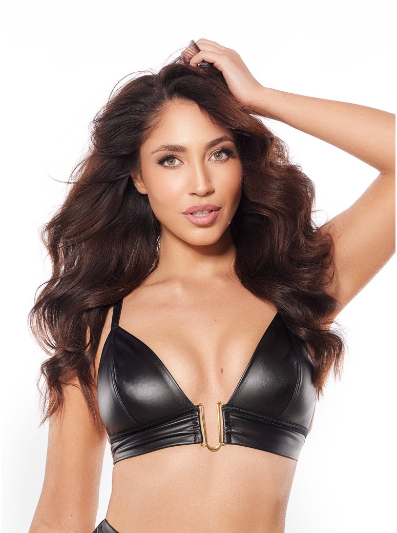 Axami Lingerie sexy reggiseno soft in ecopelle morbida