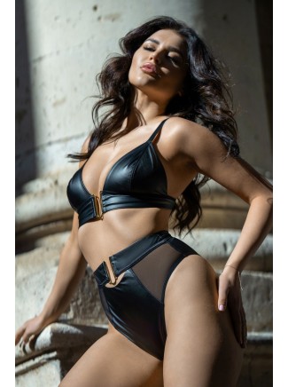 Axami Lingerie sexy reggiseno soft in ecopelle morbida