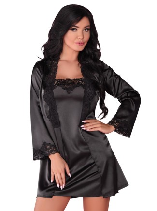 LivCo Corsetti set lingerie vestaglia chemise e perizoma Jacqueline
