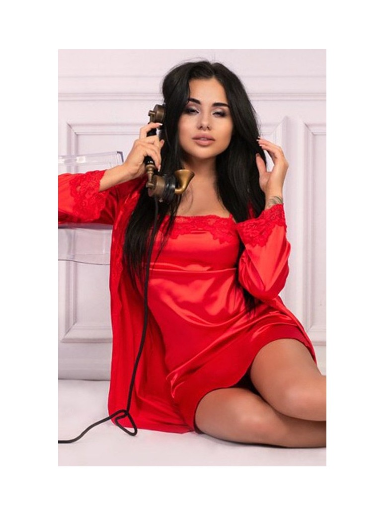 LivCo Corsetti set lingerie vestaglia chemise e perizoma Jacqueline